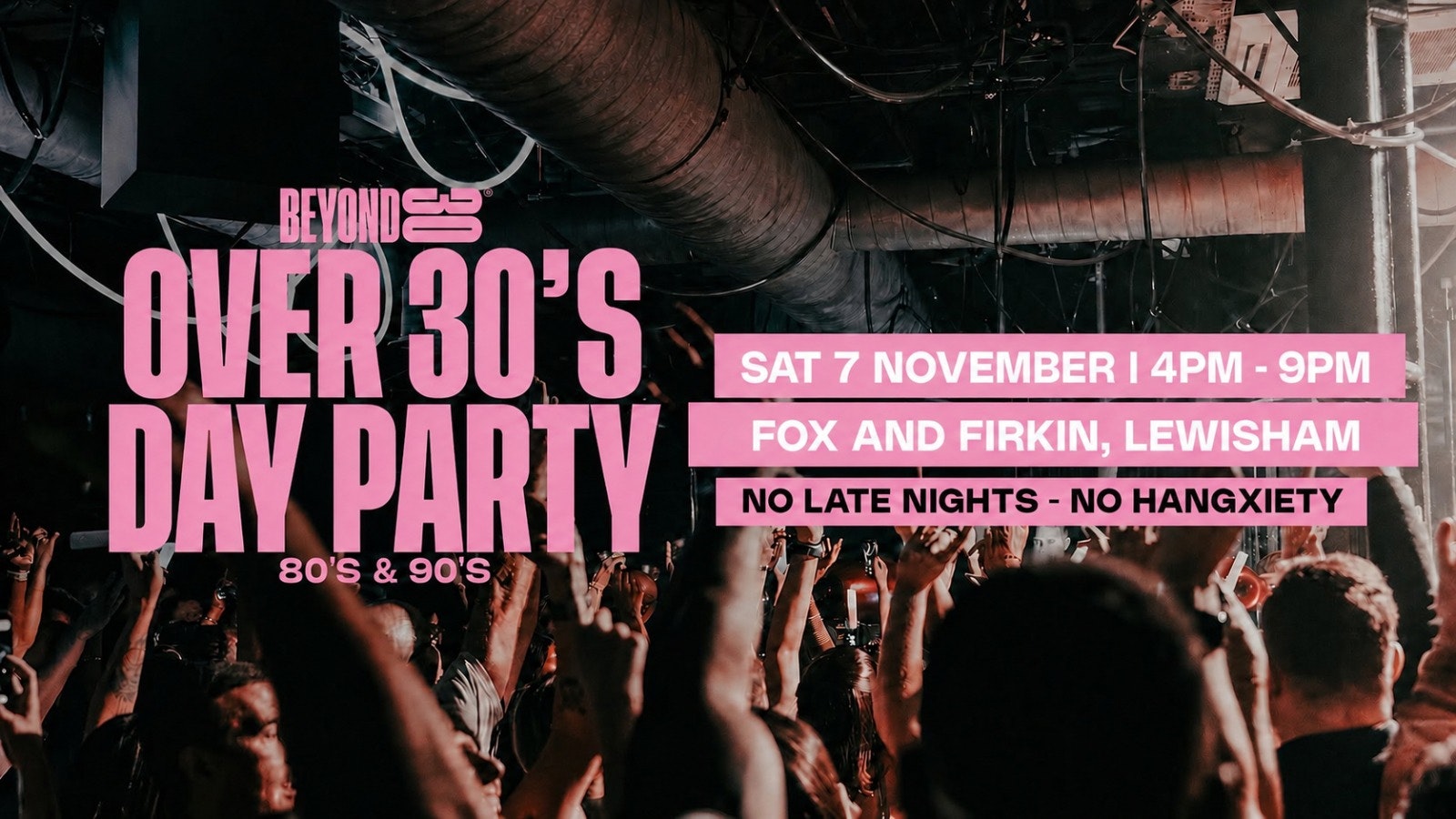 80s & 90s Over 30s Daytime Clubbing – LEWISHAM🕺🏽