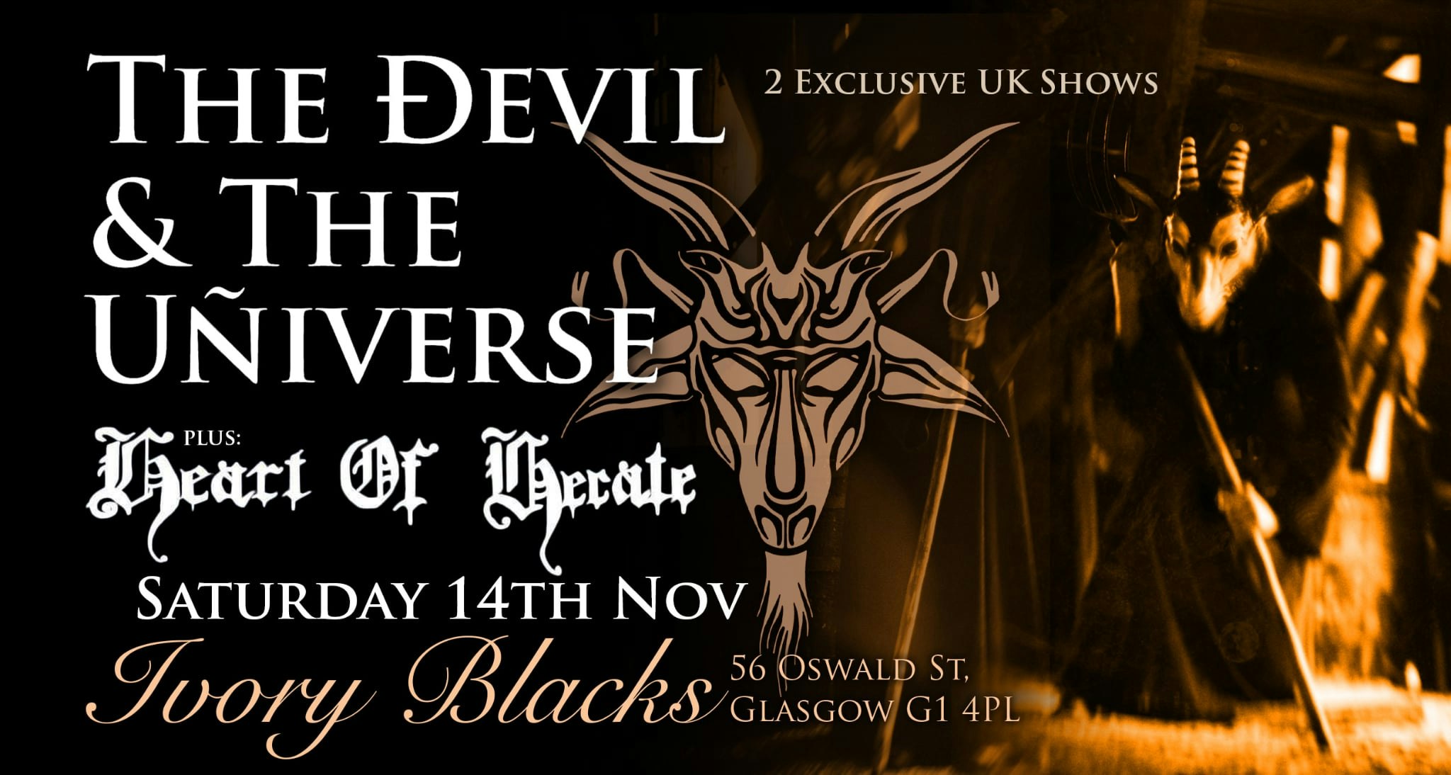 THE DEVIL & THE UNIVERSE + Special Guests – HEART OF HECATE