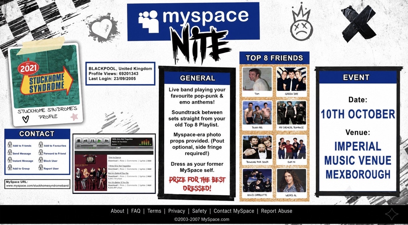 Stuckhome Syndrome – MySpace Nite