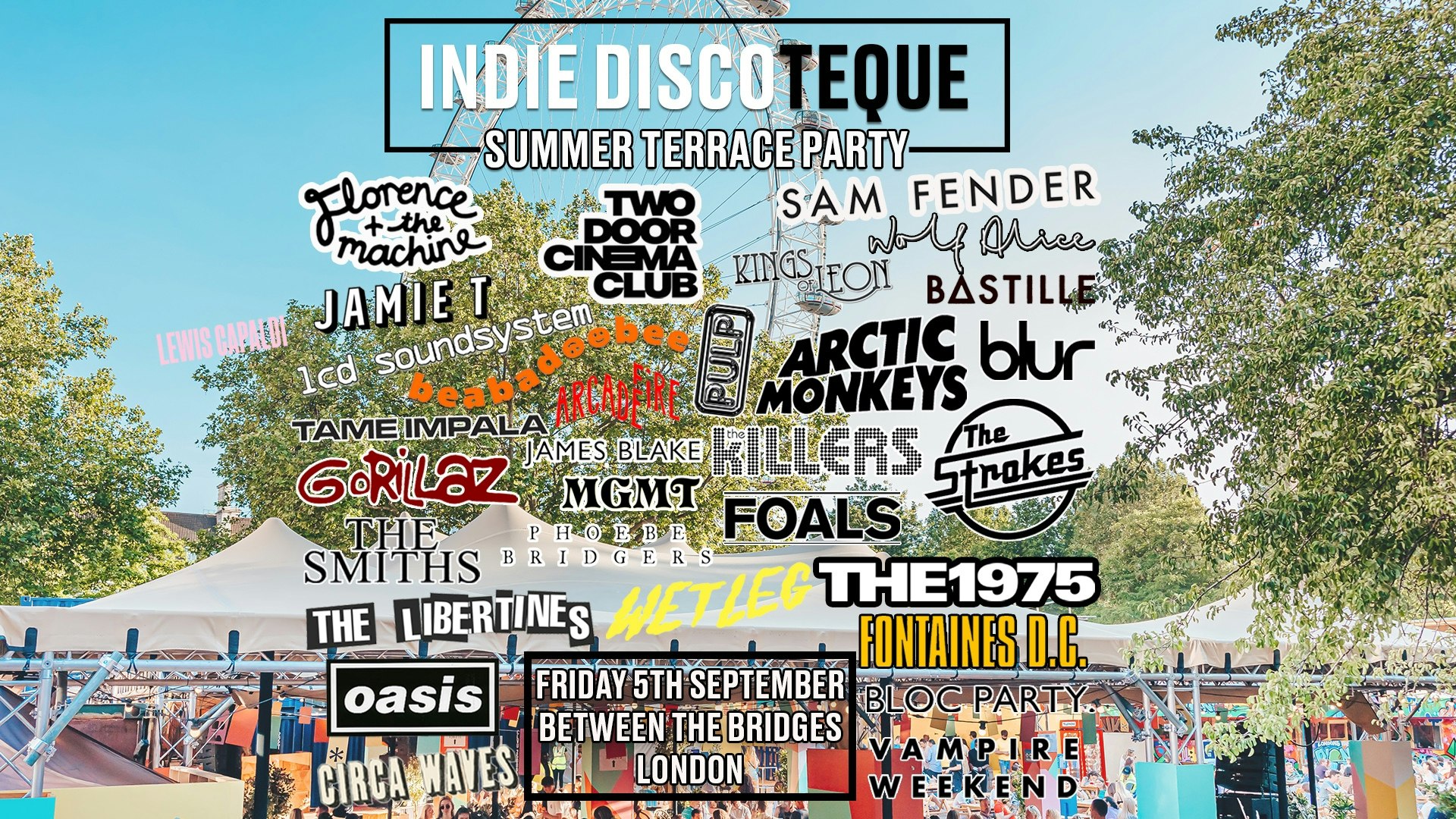 Indie Discoteque Summer Terrace Party (London)