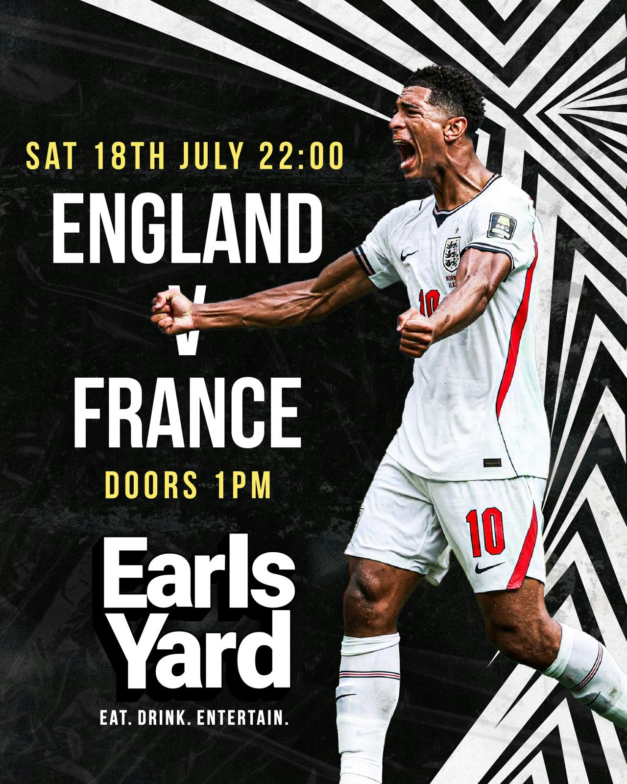 WORLD CUP @ EARLS YARD England VS France