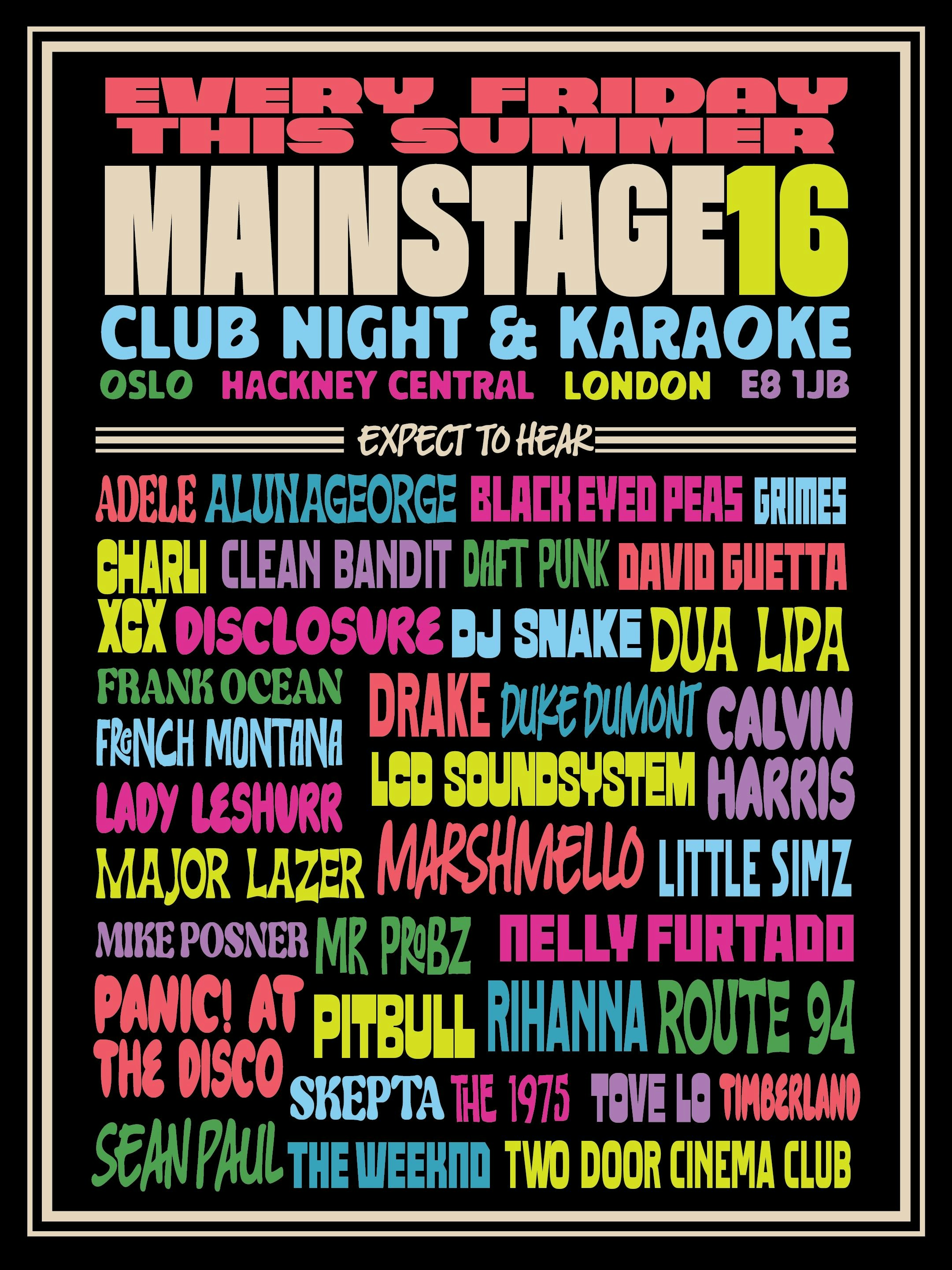 MAINSTAGE16 – Summer Anthems from 2016