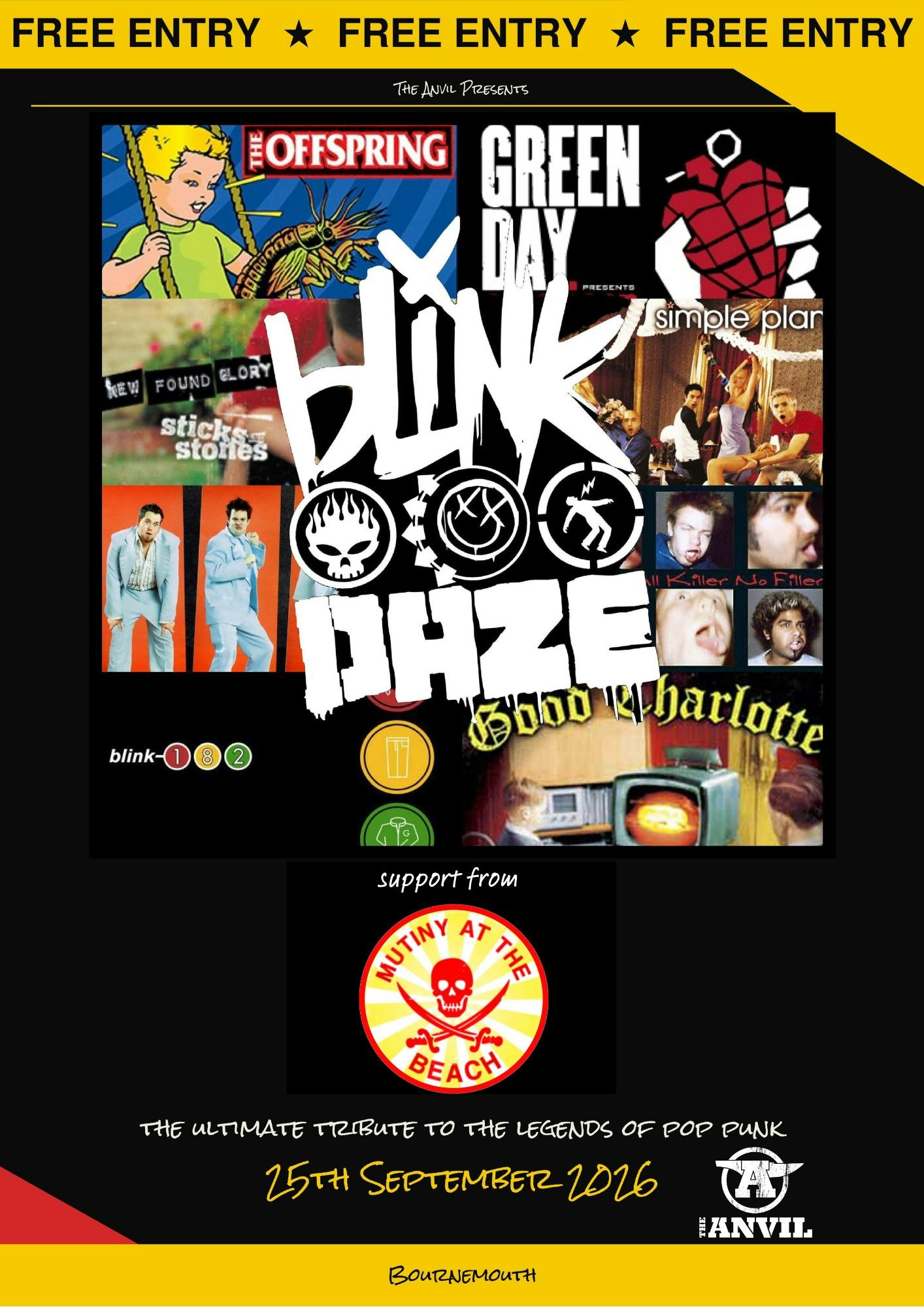 BLINK DAZE // Mutiny at the Beach – FREE ENTRY