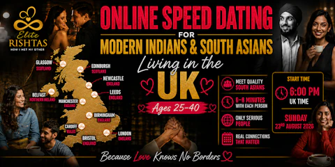 Online Speed Dating | for Modern Indian Singles in the United Kingdom (UK)