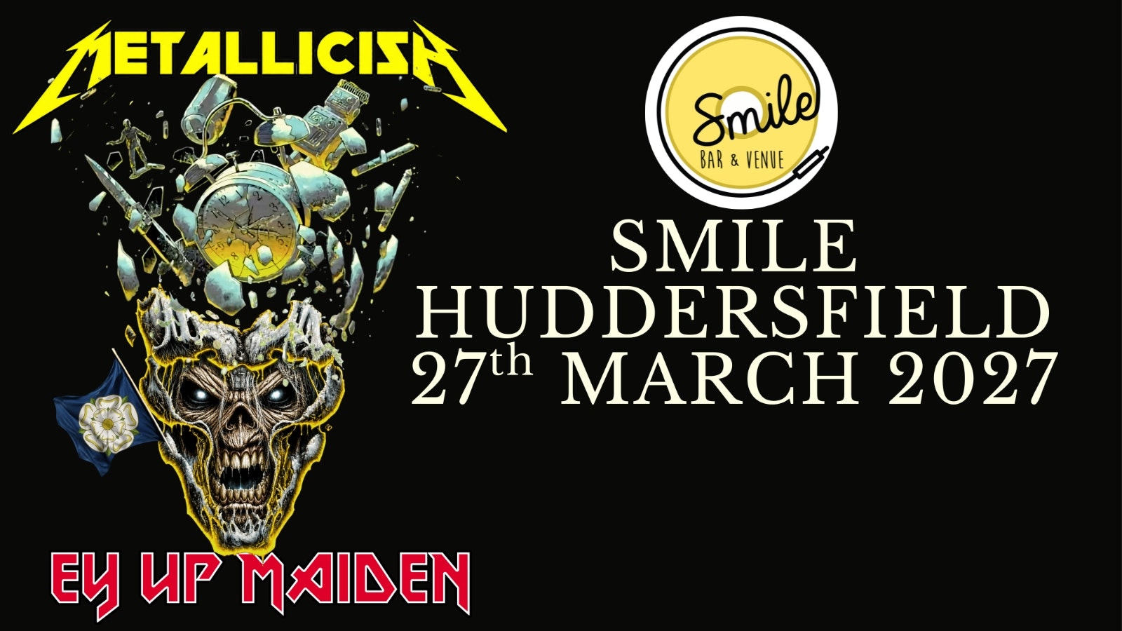 DOUBLE HEADER TRIBUTE – EY UP MAIDEN & METALLICISH