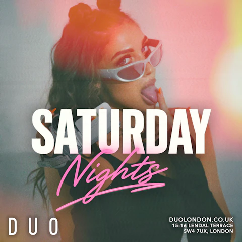 Saturday Nights at DUO Sat 8th August