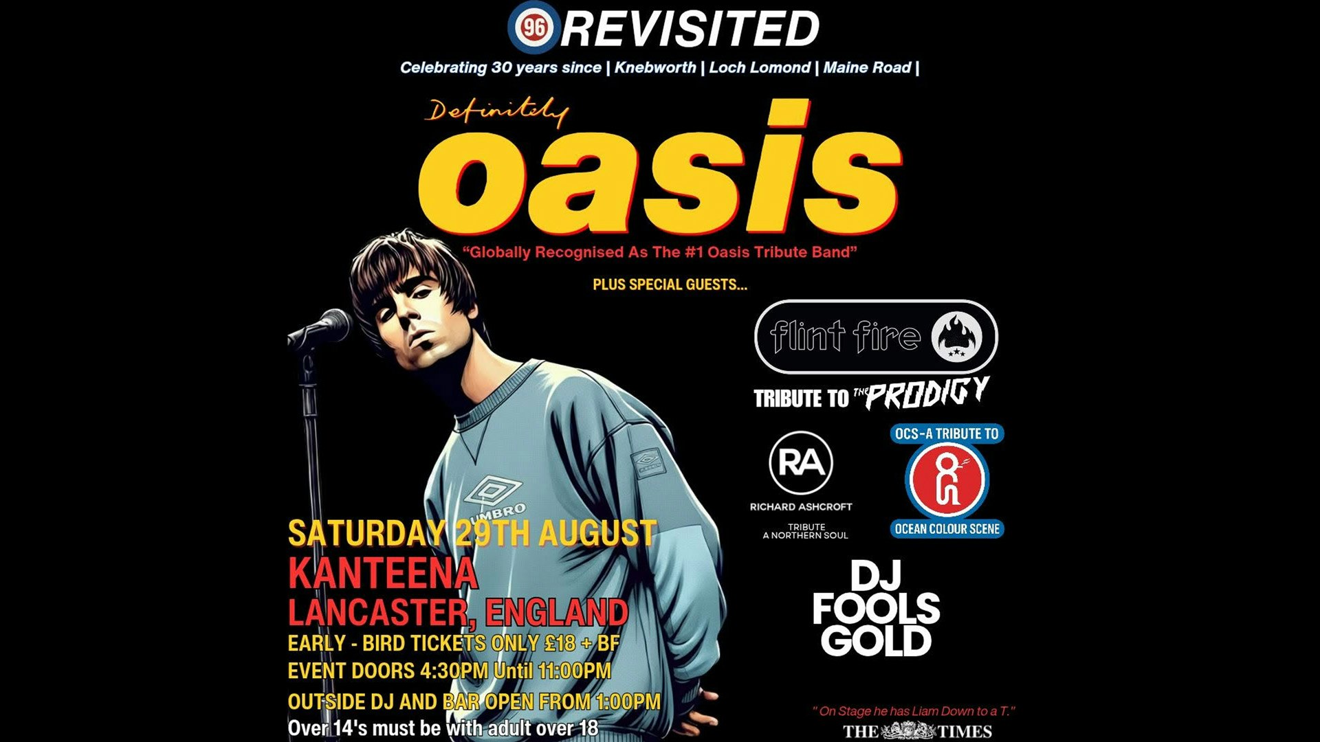 Definitely Oasis – ’96 Revisited – Tribute All-Dayer
