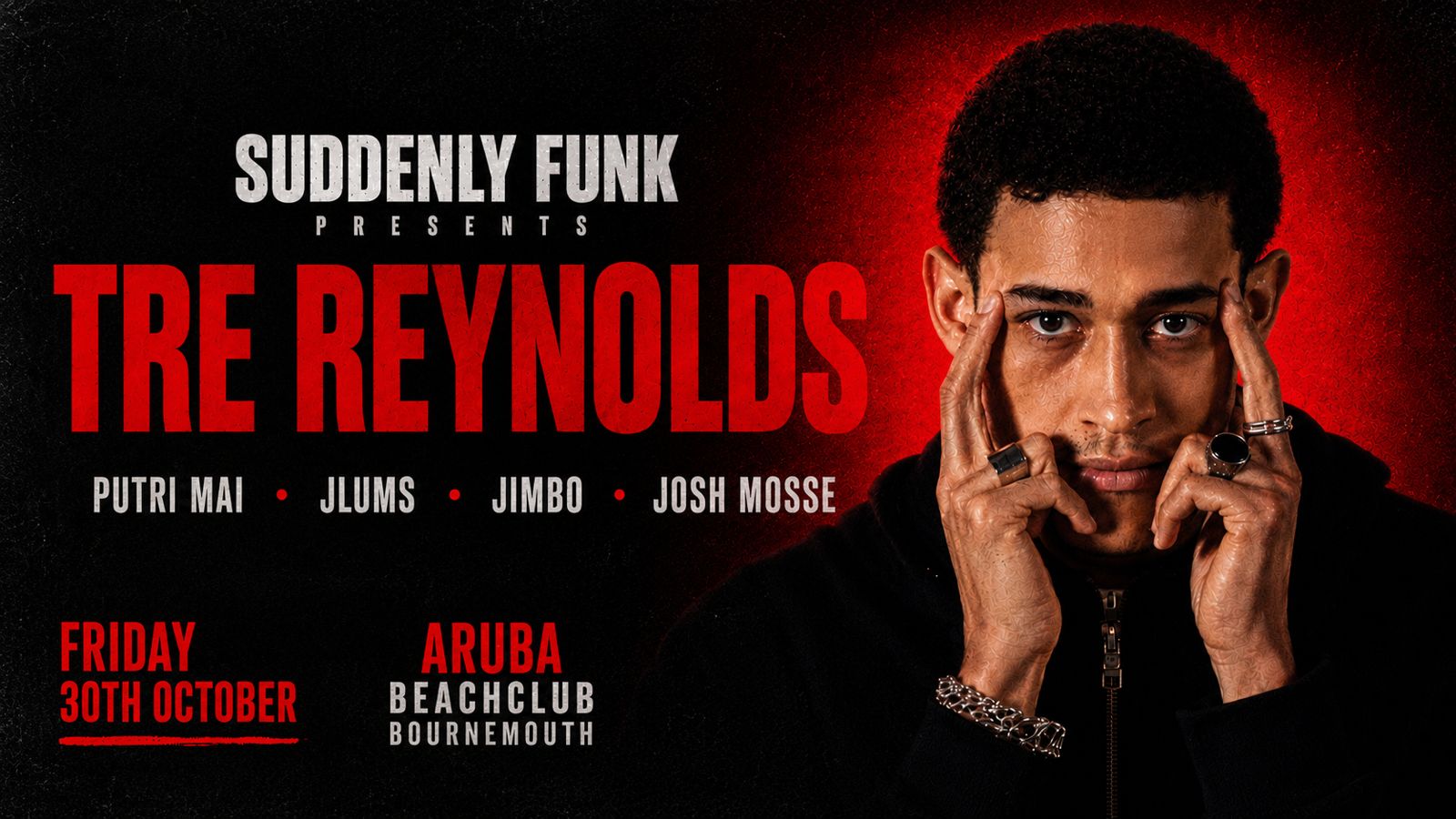 Suddenly Funk Presents Tre Reynolds (Pre-Register Halloween)