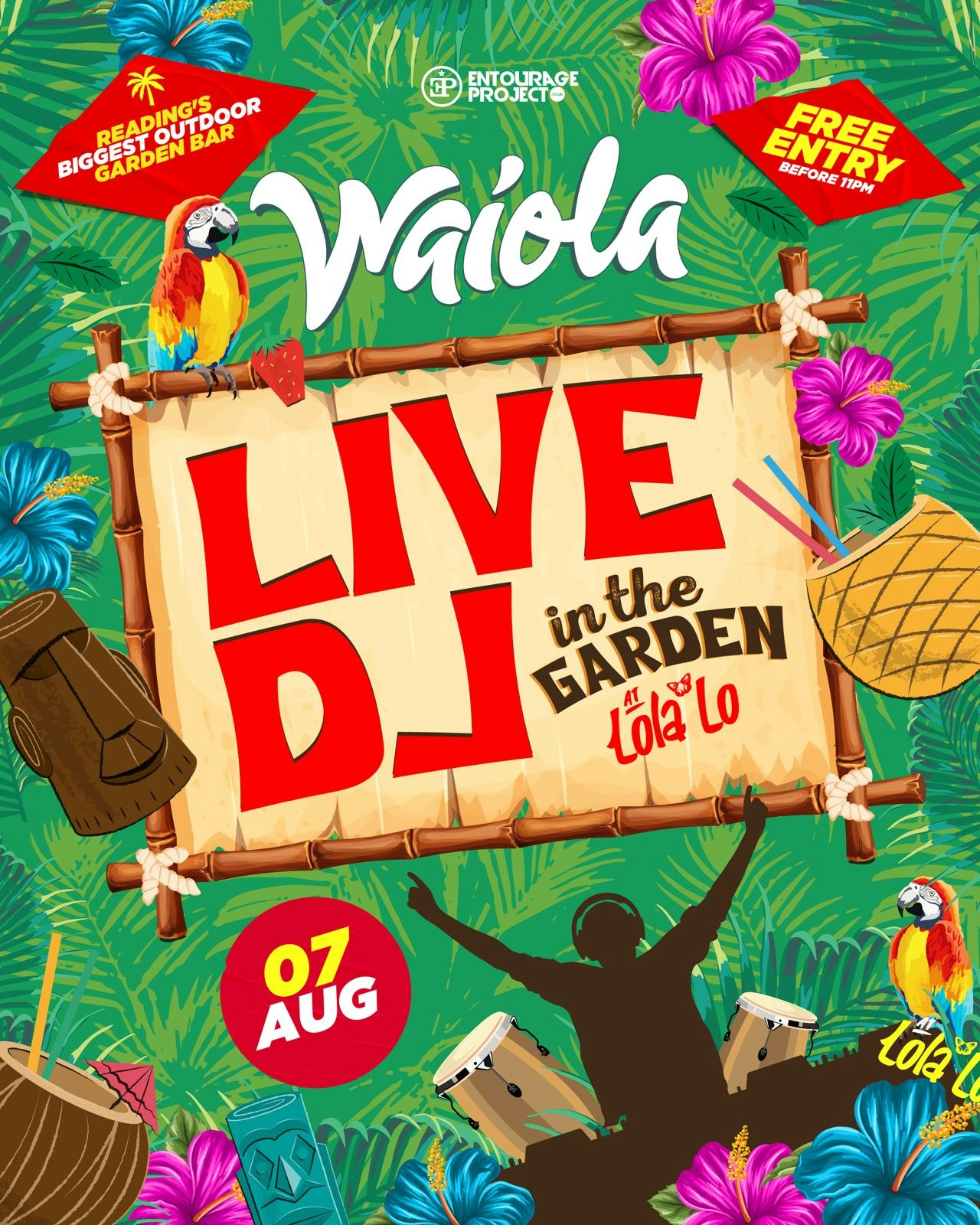 WAIOLA🌴 LIVE DJ IN THE GARDEN 🎶