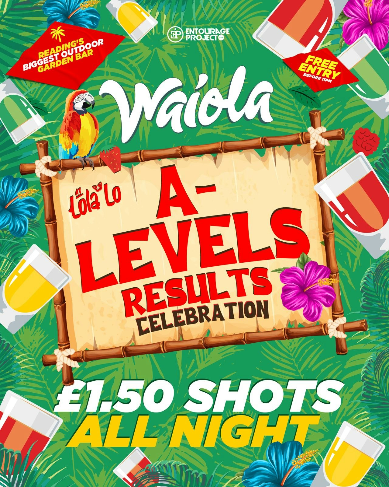 WAIOLA🌴 CELEBRATE YOUR RESULTS! £1.50 SHOTS 🍹