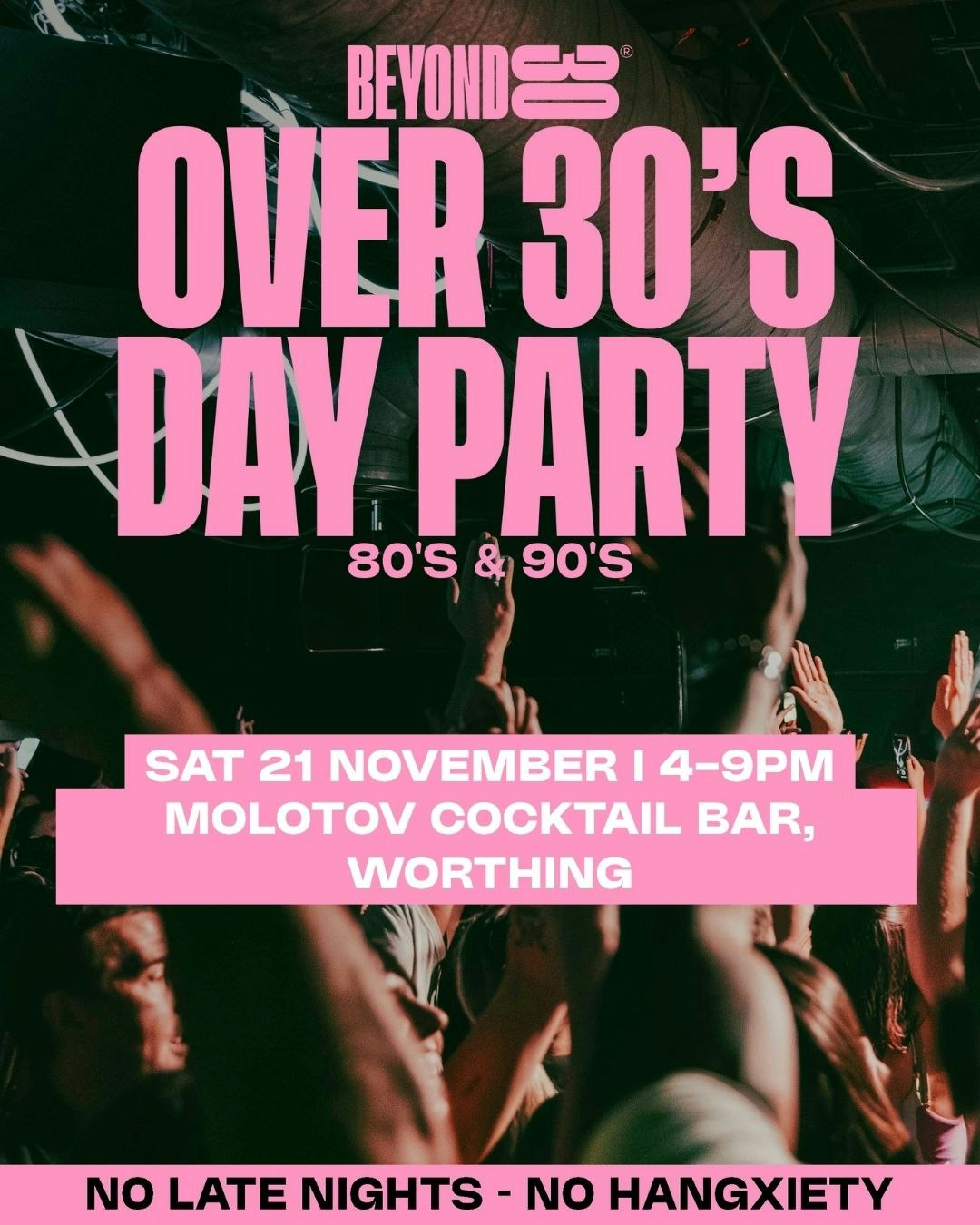 Rooftop 80s & 90s Over 30s Daytime Clubbing – WORTHING