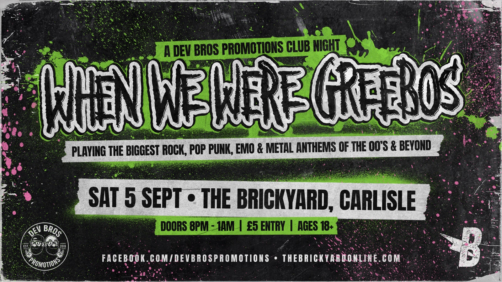 When We Were Greebos – Club Night