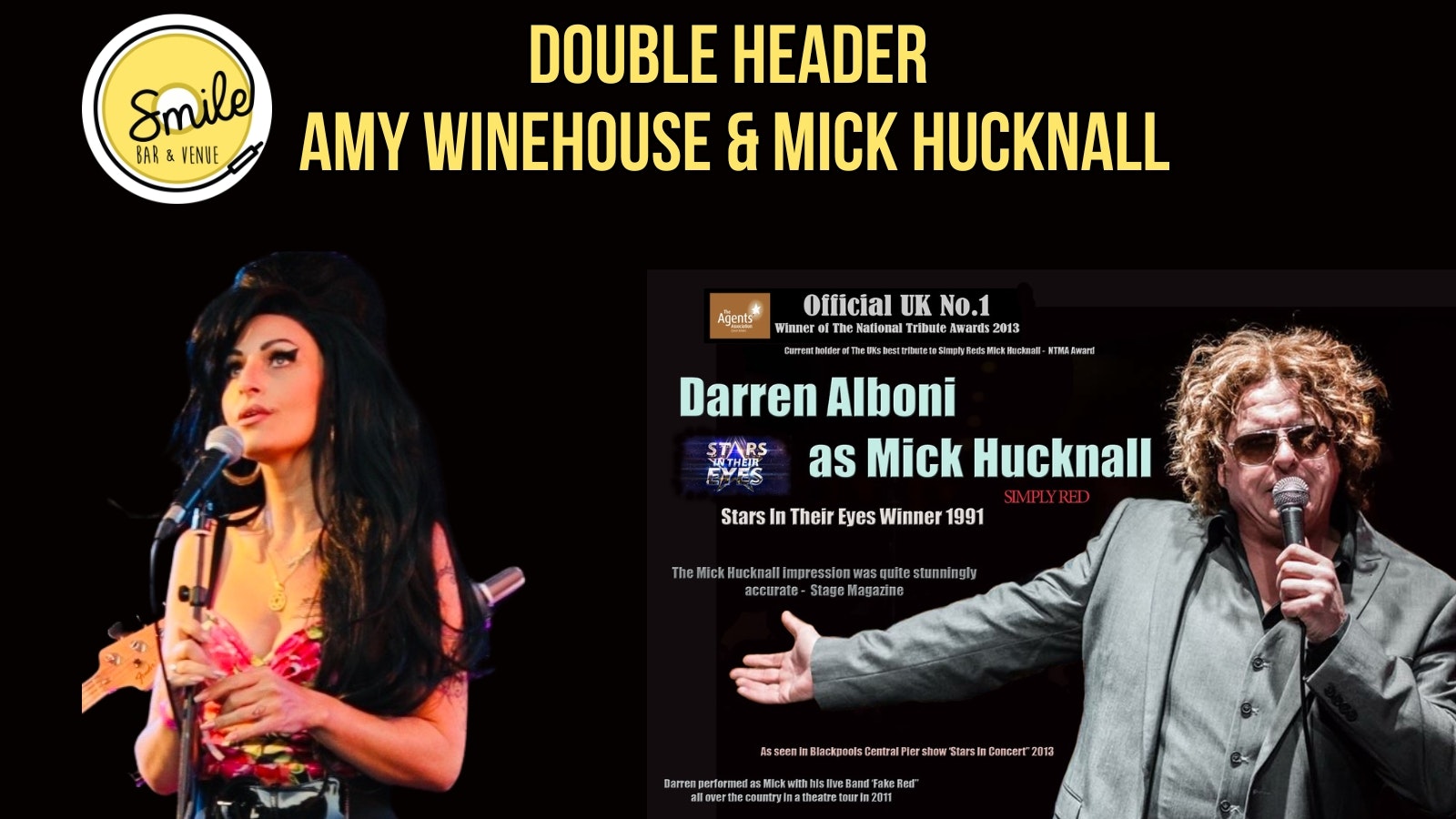 DOUBLE HEADER A TRIBUTE TO AMY WINEHOUSE  & MICK HUCKNALL – SIMPLY RED