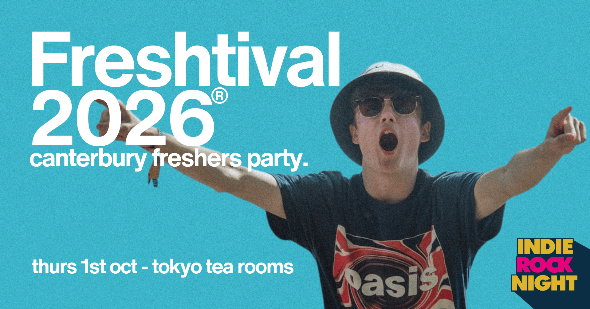 Indie Rock Night ∙ FRESHTIVAL 2026 | Canterbury Freshers Party *10 £3 TICKETS LEFT*