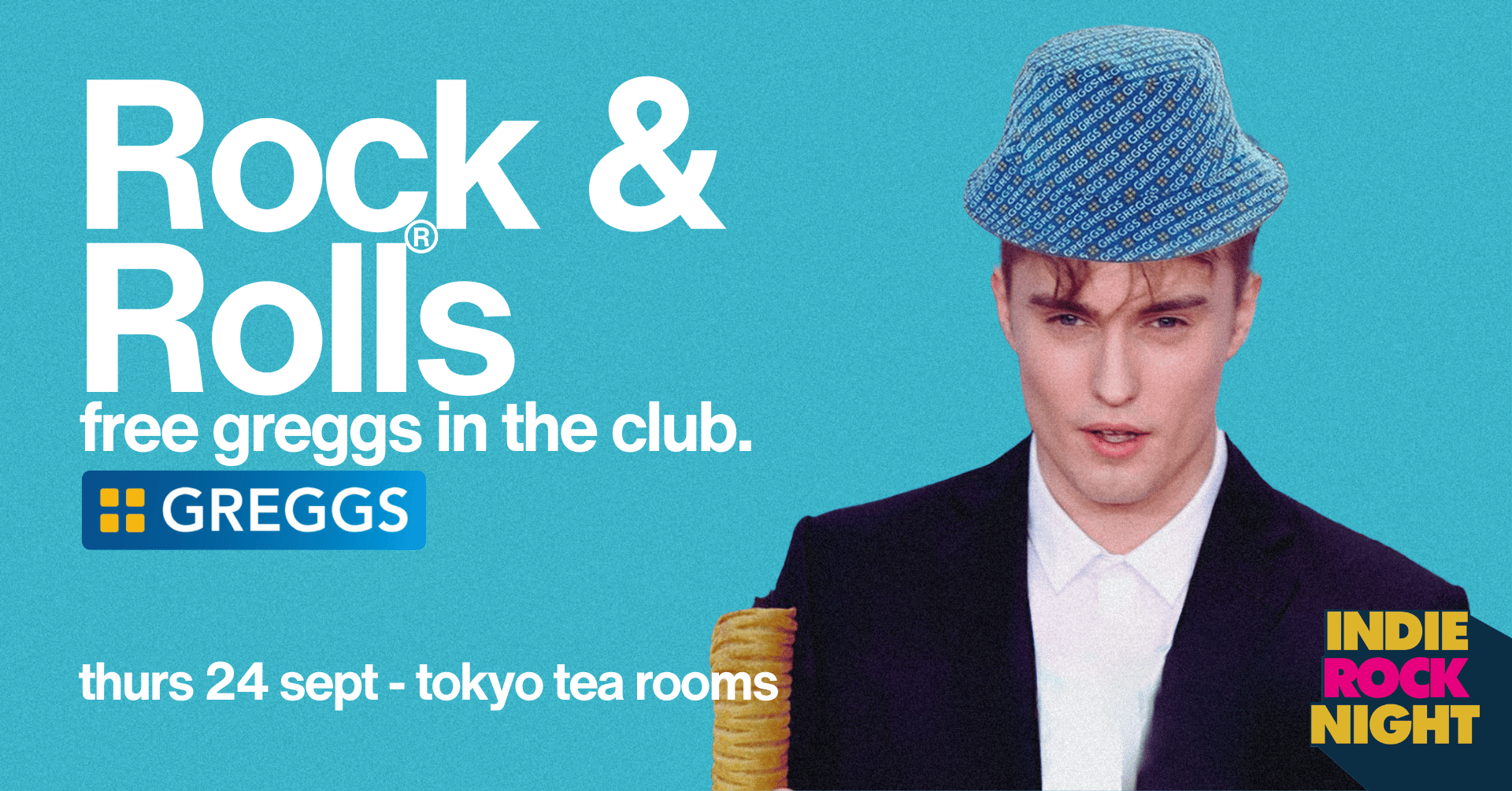 Indie Rock Night ∙ ROCK & ROLLS (free greggs in the club)