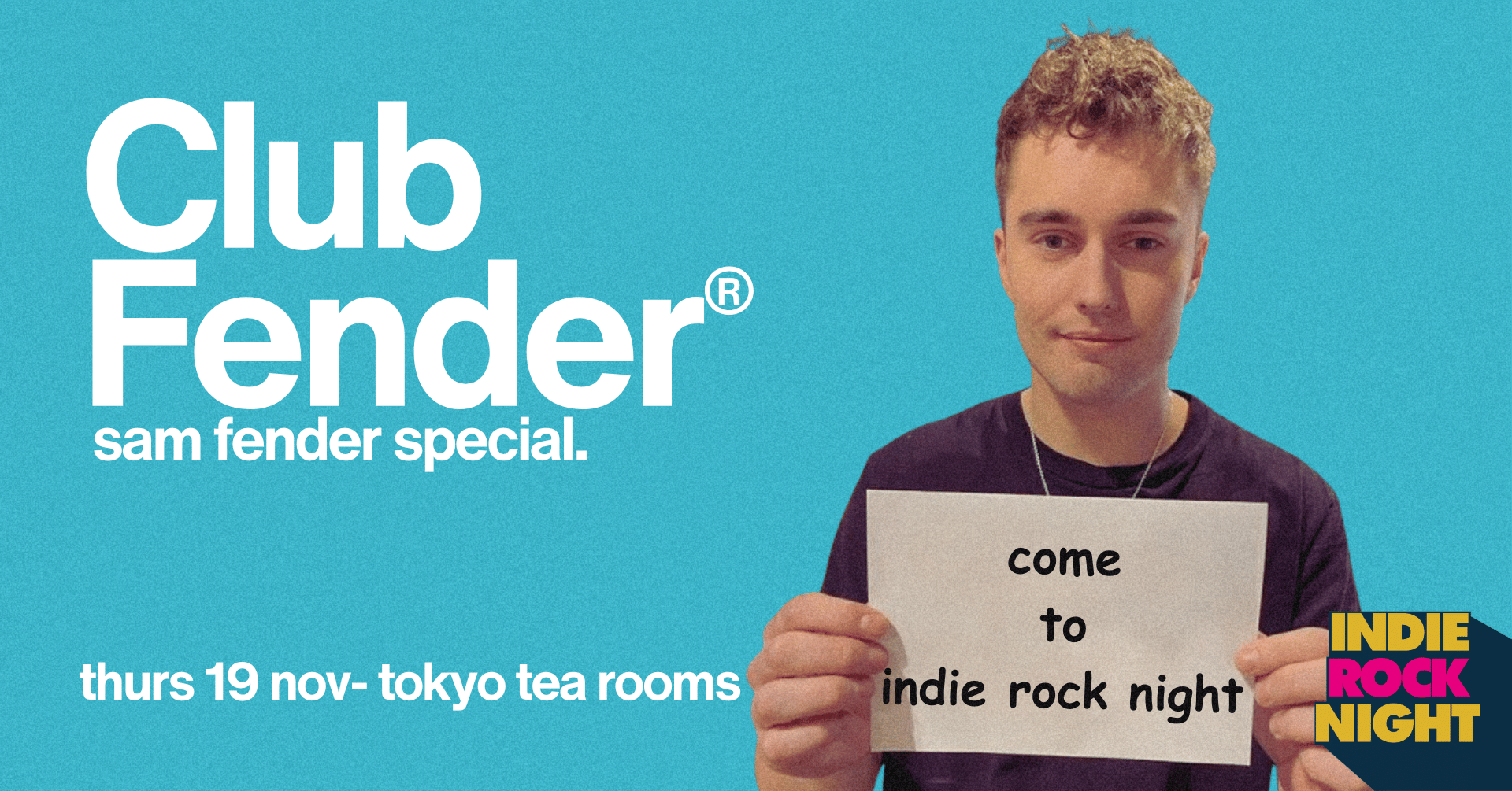 Indie Rock Night ∙ CLUB FENDER (sam fender special)