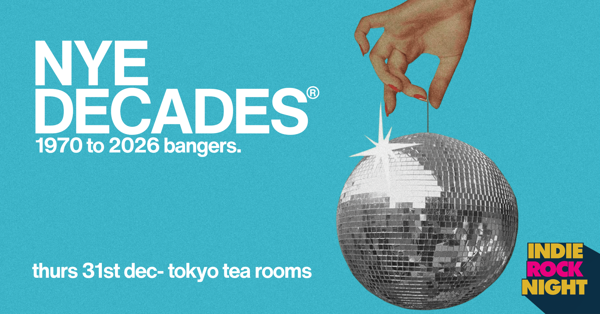 Indie Rock Night ∙ NYE DECADES | Canterbury New Years Eve Party