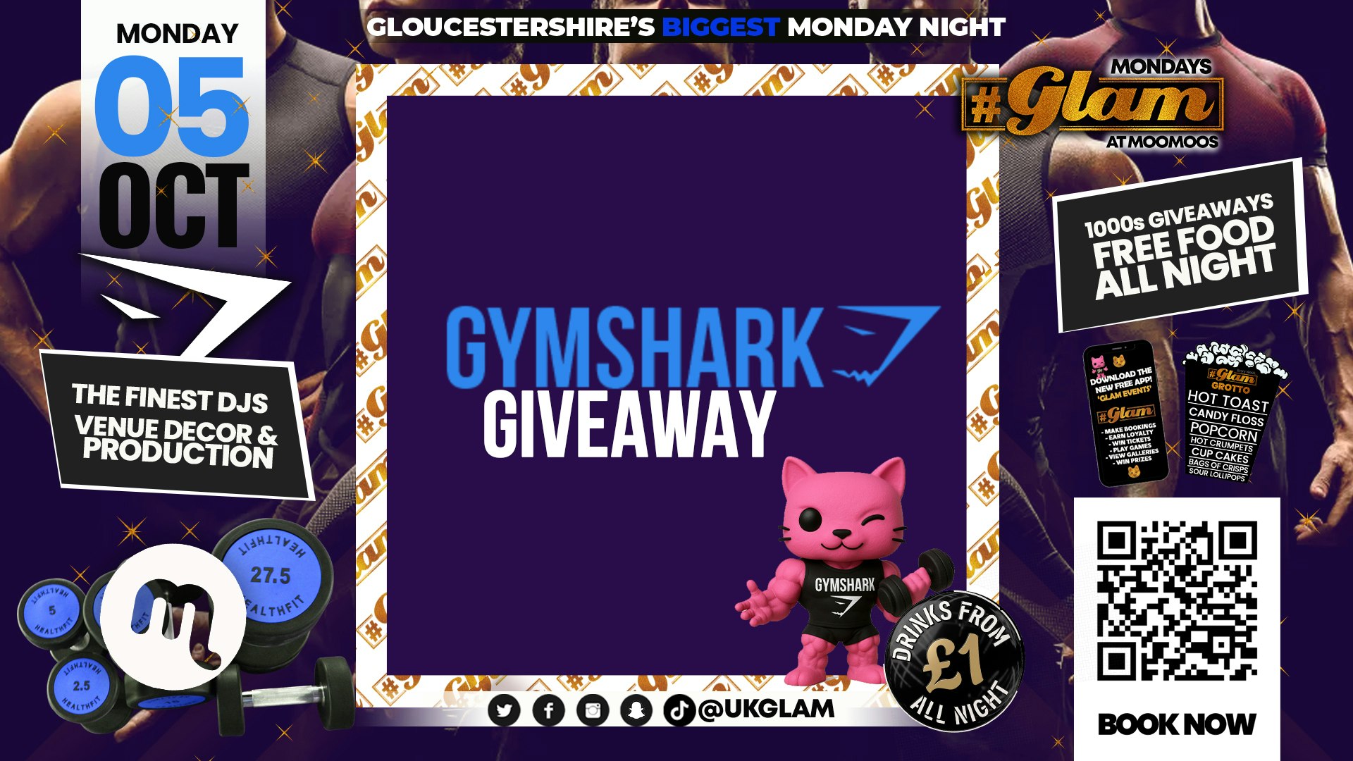 Glam Cheltenham | GYM SHARK GIVEAWAY!! 🦈💪🏼💪🏽