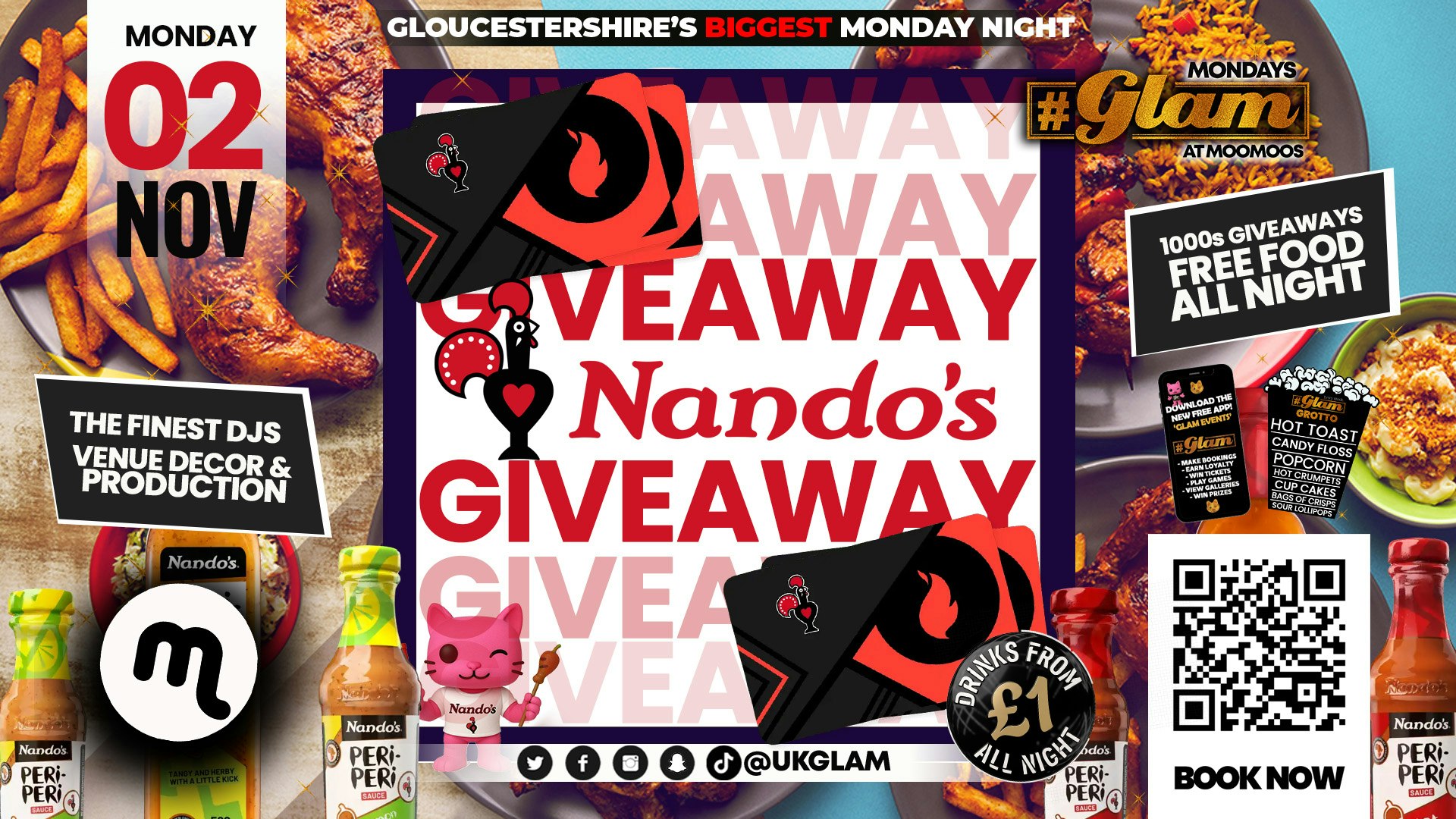Glam Cheltenham – NANDOS TAKEOVER!! 🌶️