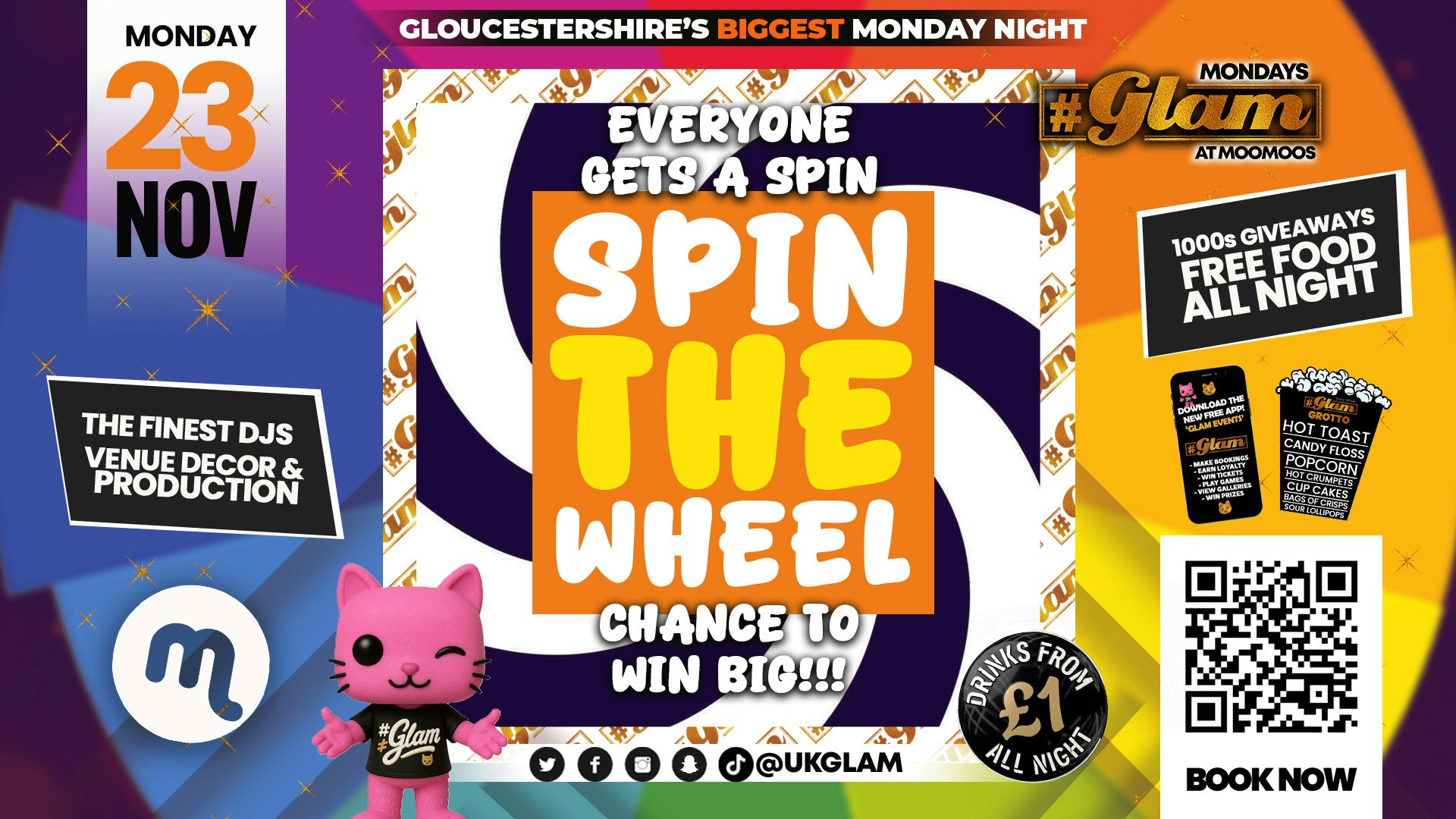 Glam Cheltenham – SPIN THE WHEEL! 🎡🛞