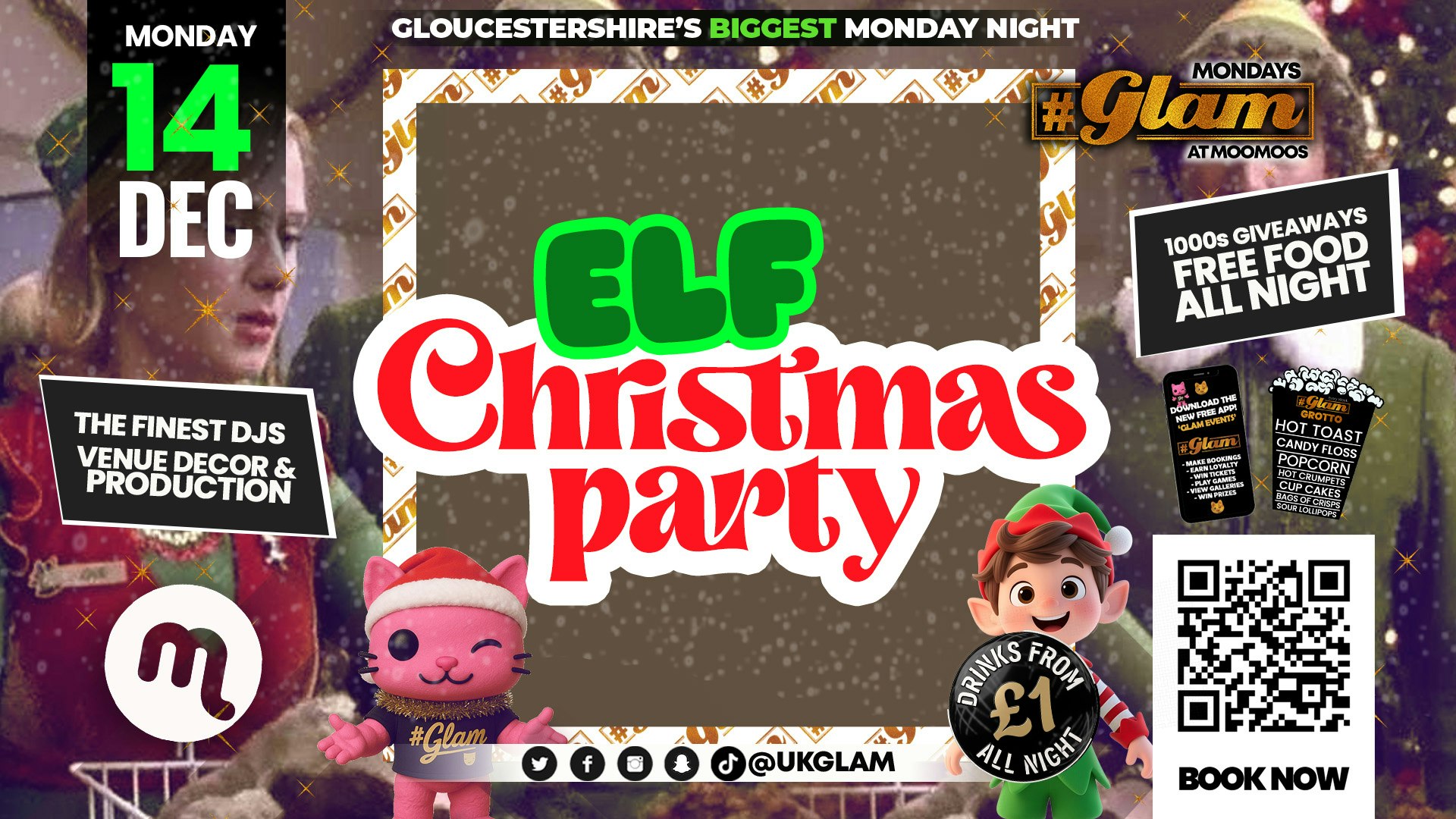 Glam Cheltenham – ELF CHRISTMAS PARTY! 🧝🏻🧝🏾‍♀️