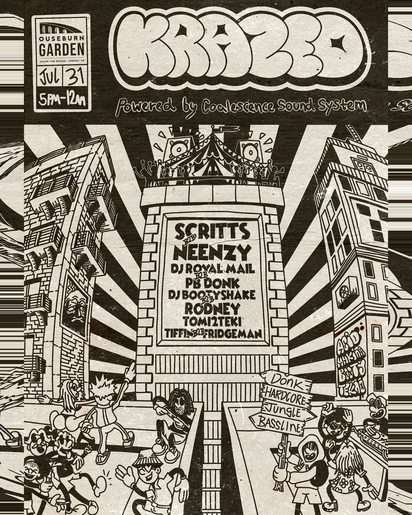 Krazed w/ Scritts B2B Neenzy, DJ Royal Mail B2B PB Donk