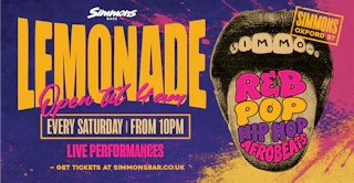 LEMONADE: POP, RNB, HIP HOP, OLD SCHOOL CLASSICS, AFROBEATS & DANCEHALL… TIL 4AM