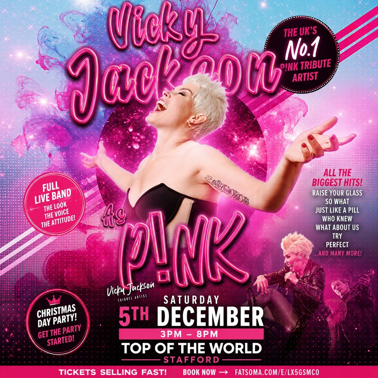 Vicky Jackson – Pink – Xmas Day party