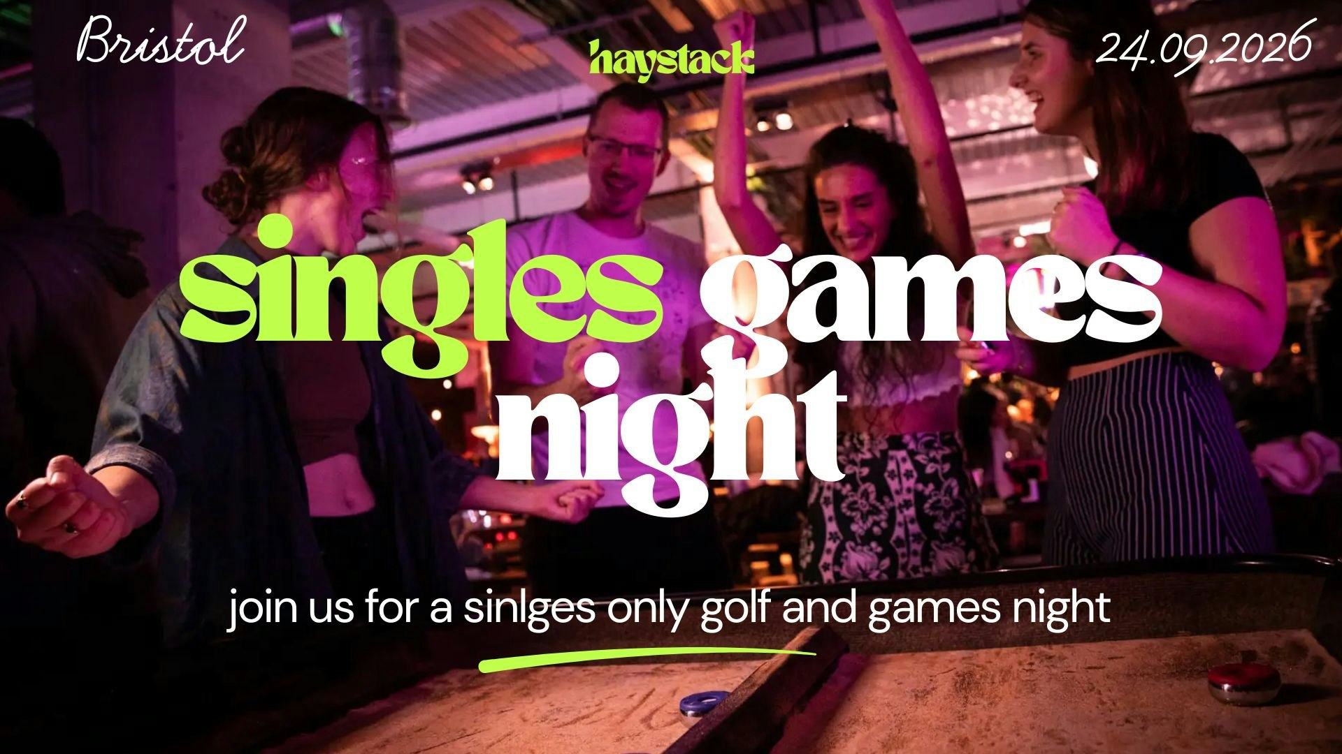 HAYSTACK DATING | LANE 7 BRISTOL | THURSDAY 24TH SEPTEMBER