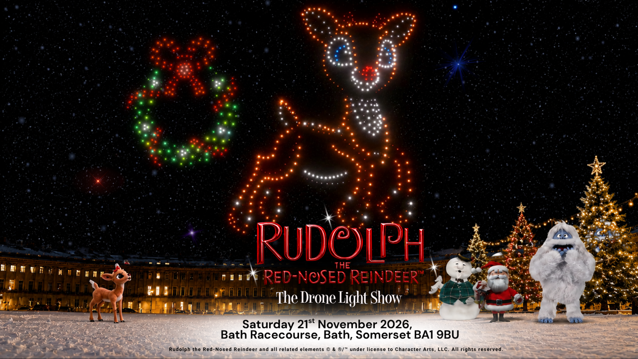 Rudolph the Red Nosed Reindeer: The drone light show- Bath