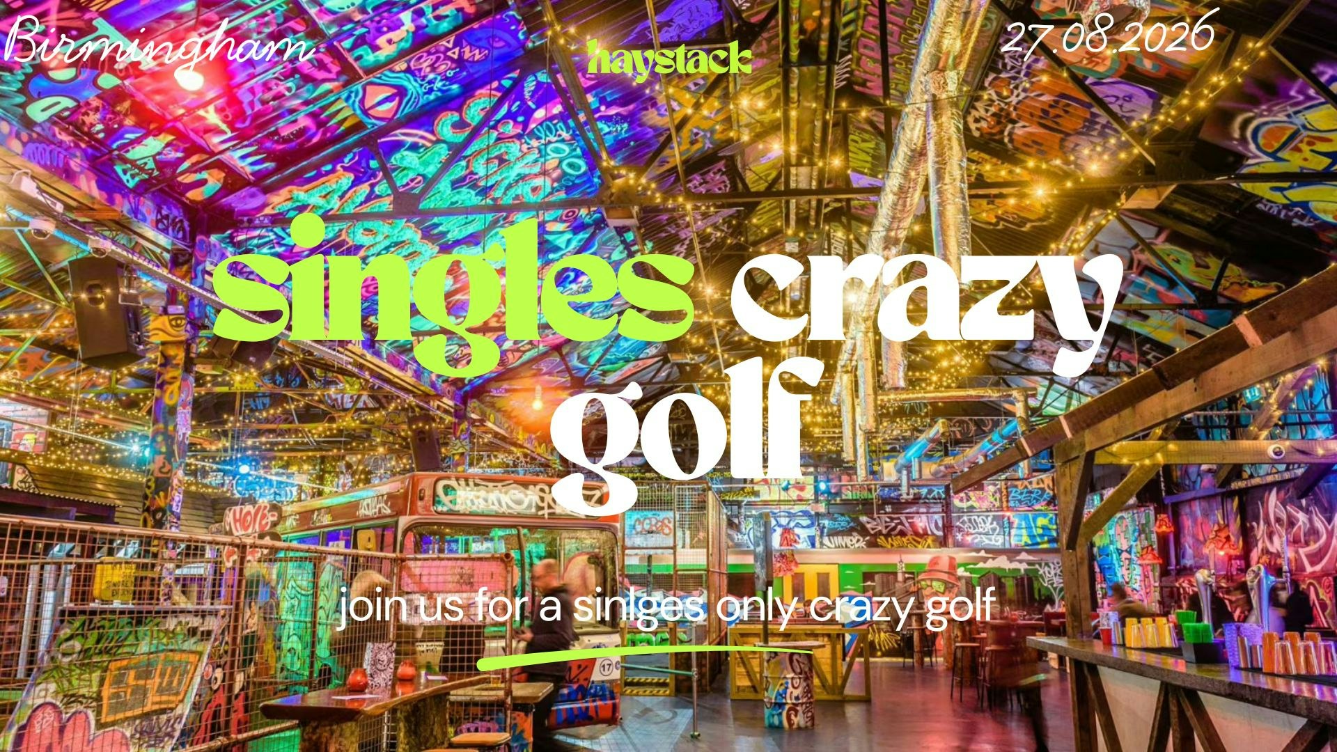 HAYSTACK DATING | GOLF FANG BIRMINGHAM | THURSDAY 27TH AUGUST