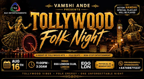 Tollywood FOLK NIGHT LONDON by ELE ENTERTAINMENTS