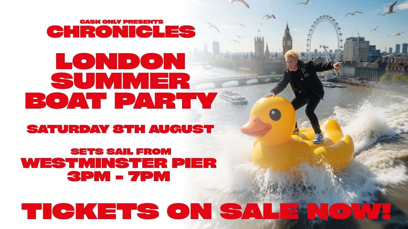 Chronicles Boat Party | House & Garage on The Thames