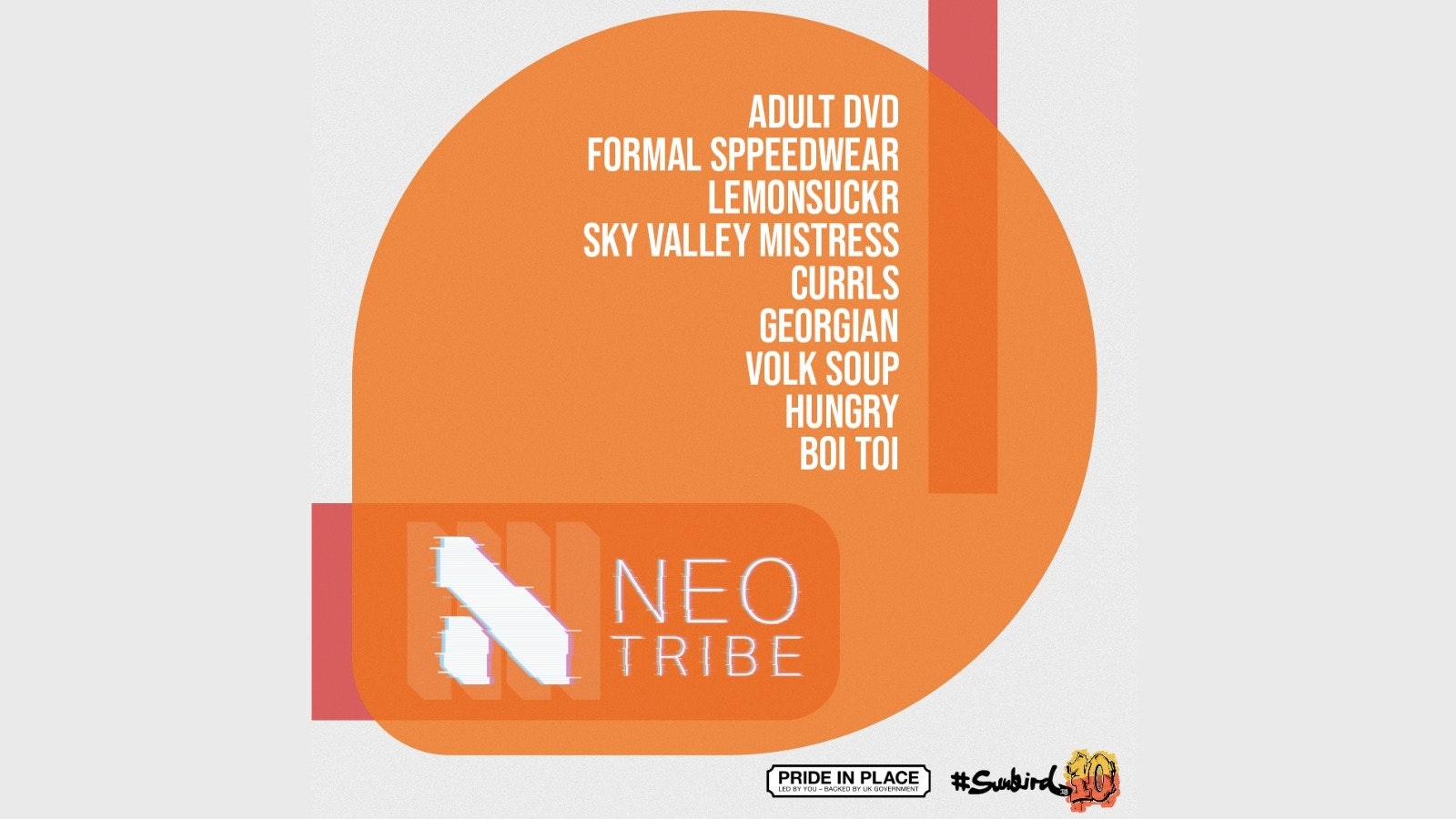 Neotribe 2026 – Saturday 3rd October2026 | Sunbird Records, Darwen