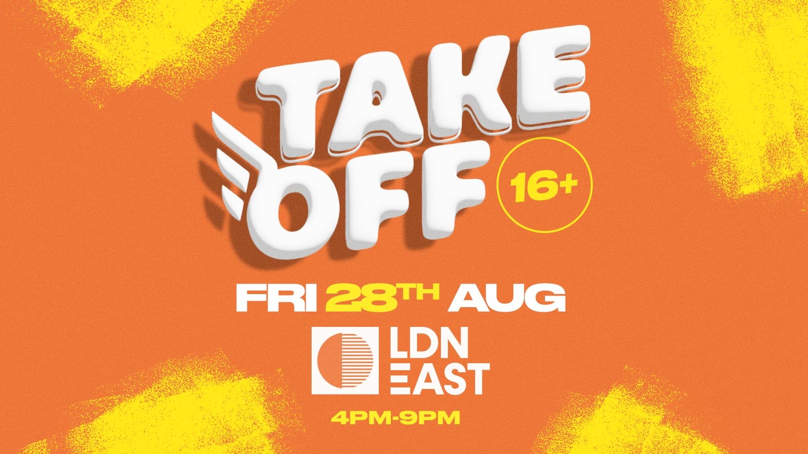 Take Off 16+ 🪩 End Of Summer Open Air Rave 🪩 Ldn East