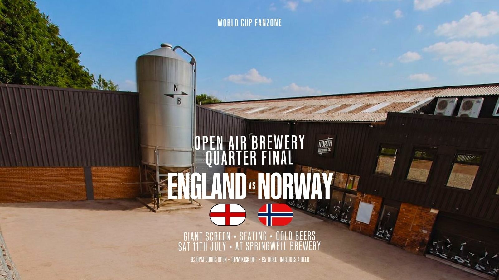 World Cup Fanzone | England v Norway at Springwell Brewery