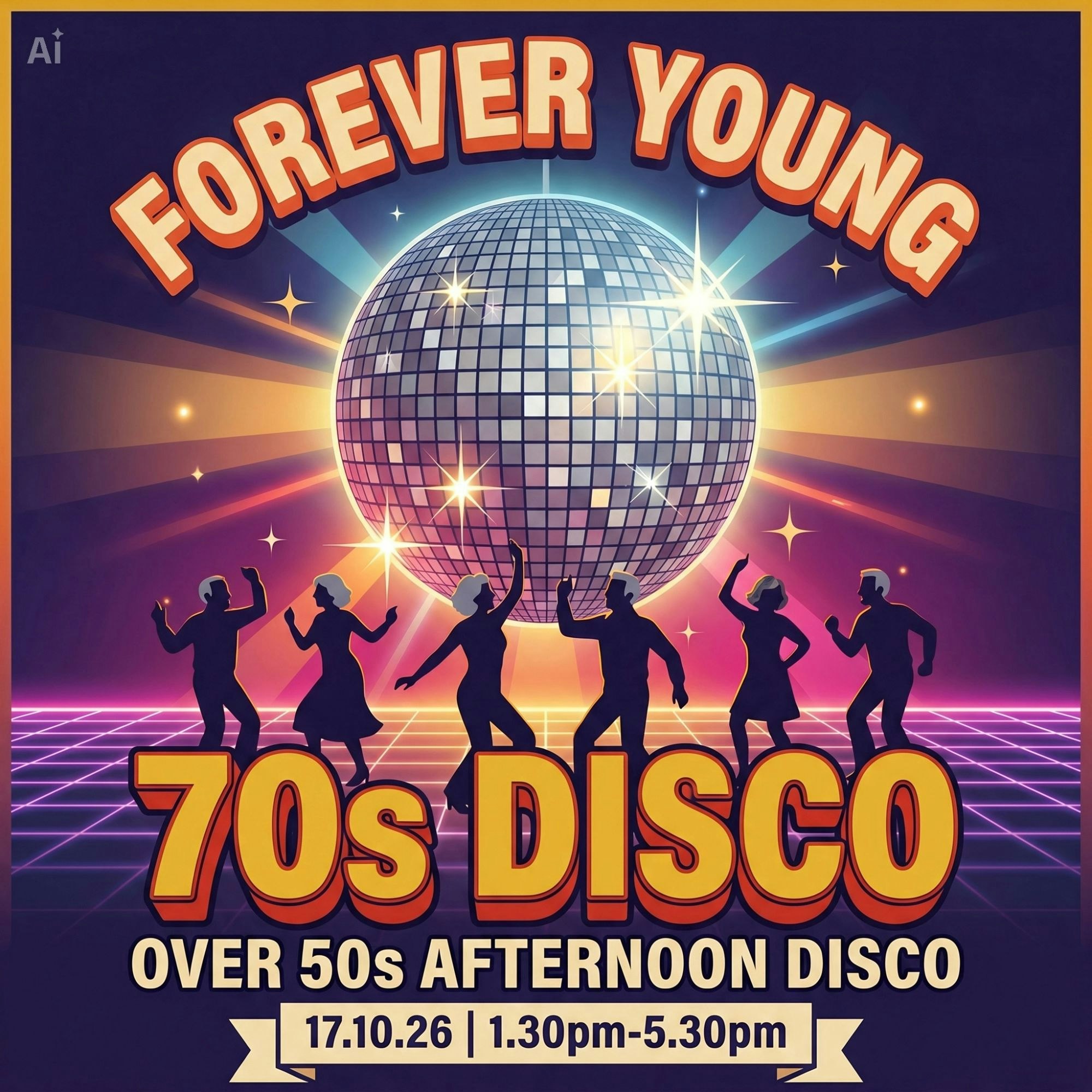 💛 FOREVER YOUNG 💛 Over 50s Afternoon Disco Club, the 70s Show