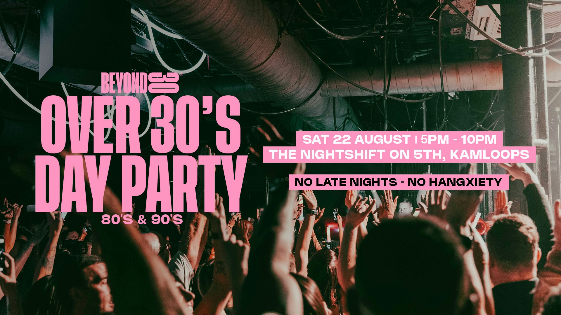 80s & 90s Over 30s Daytime Clubbing – KAMLOOPS🕺🏽