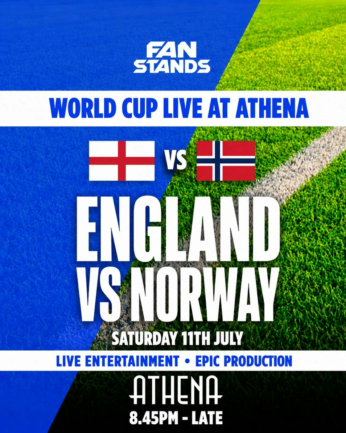 England vs Norway x Athena Leicester Fanzone [TICKETS SELLING FAST!]