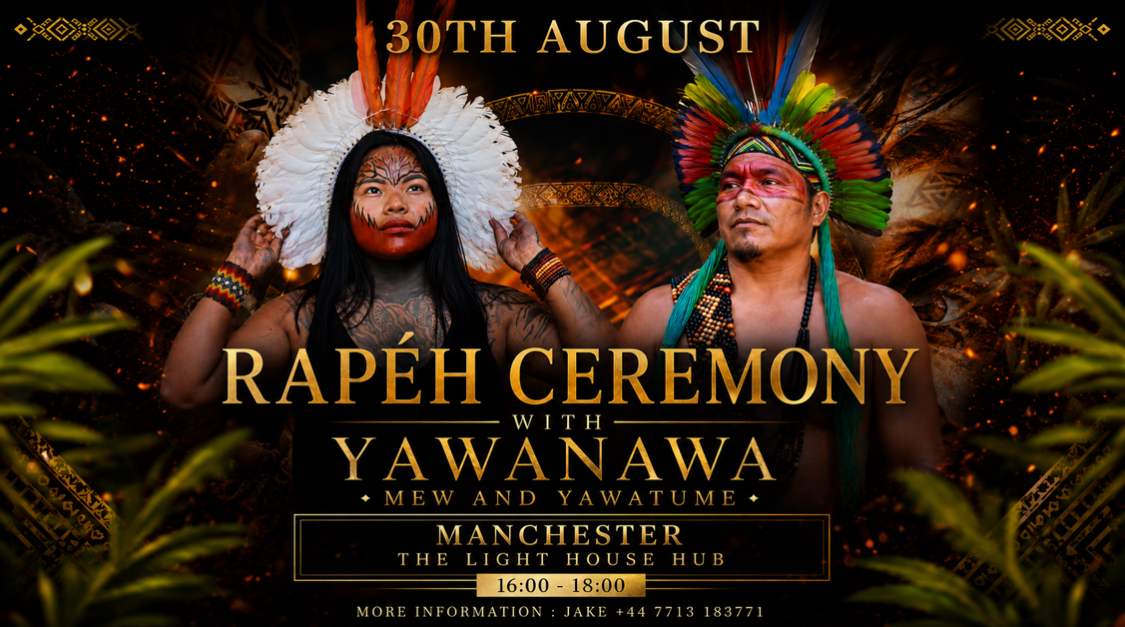HAPÉ & SANANGA CEREMONY (Sunday 30th August) @ The Lighthouse Hub 4PM
