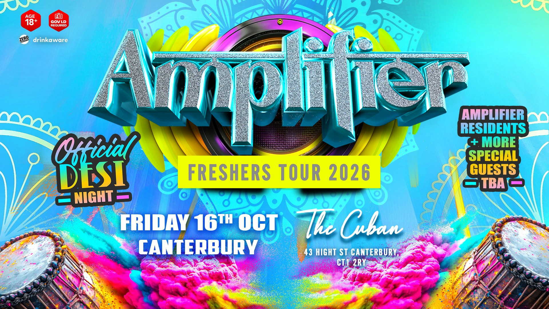 AMPLIFIER FRESHERS TOUR 2026 : CANTERBURY
