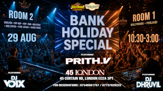 BANK HOLIDAY BOLLYWOOD SPECIAL