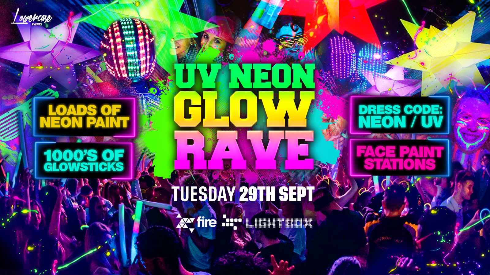 THE FRESHERS UV NEON GLOW RAVE 🌟 @ LIGHTBOX LONDON! LONDON FRESHERS WEEK 2026