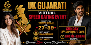 Online Speed Dating | For UK Gujarati Singles (Ages 27 - 39)