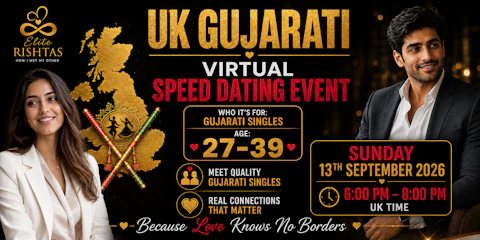 Online Speed Dating | For UK Gujarati Singles (Ages 27 - 39)