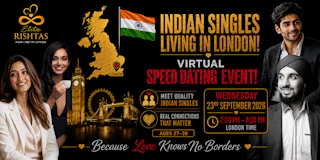 Online Speed Dating | For Indian Singles in London, UK (Ages 27 - 39)
