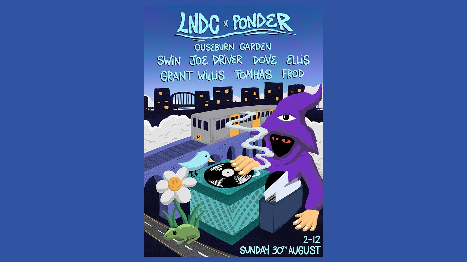 Bank Holiday Free Party – LNDC X Ponder