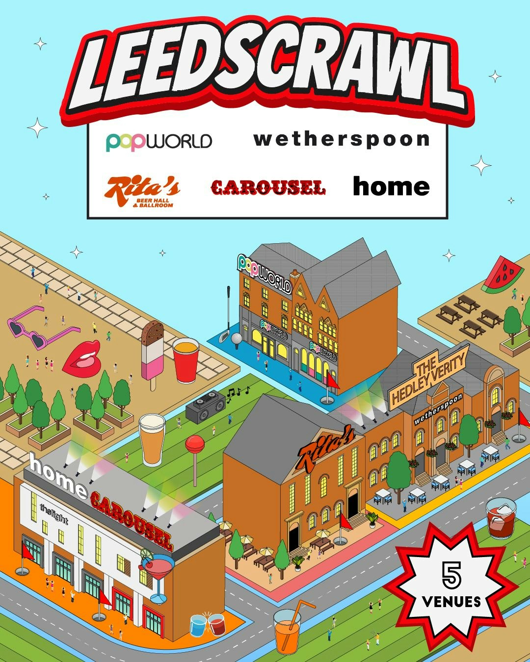 OFFICIAL LEEDSCRAWL ⛳🏌🏼‍♂️ The Original Leeds Bar Crawl ⛳🏌🏼‍♂️ 5000 Students 5 Venues – FREE T SHIRT 👕