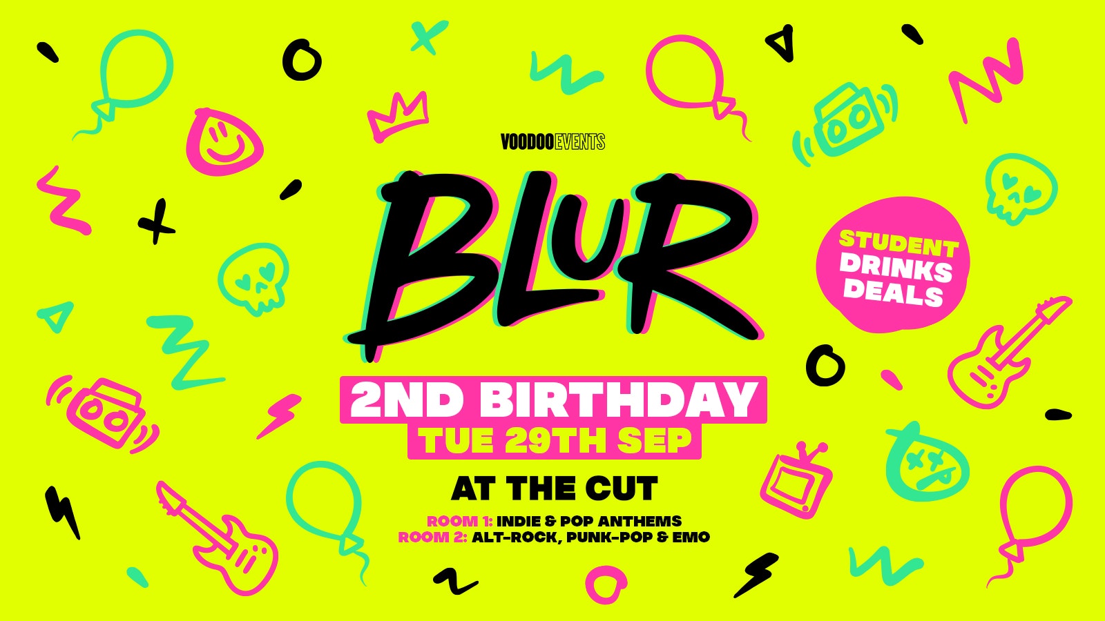 BLUR TUESDAYS | 2ND BIRTHDAY | THE CUT 🎈🎸⚡️