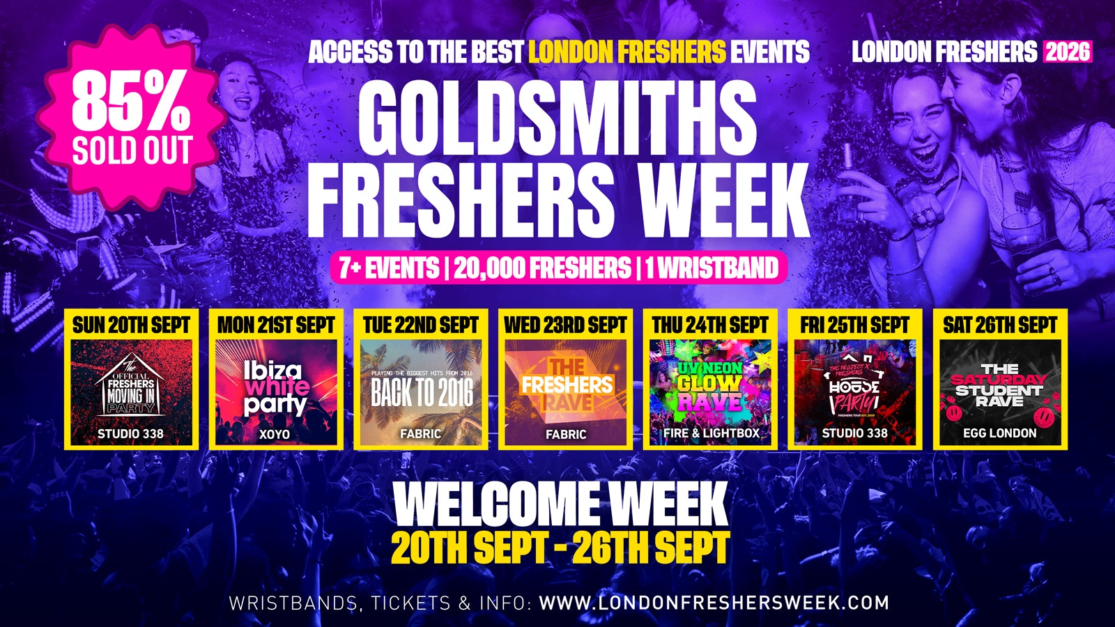 Goldsmiths, University of London Freshers – London Freshers Week 2026 – [Welcome Week]